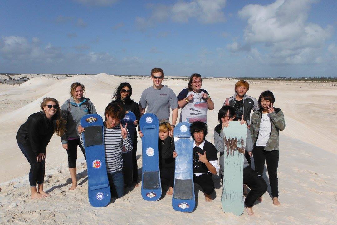 group sand board