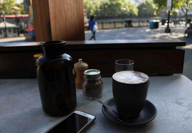 Coffee Yarra River - travelling Melbourne by yourself