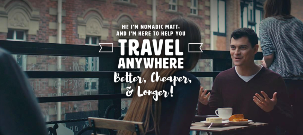 nomadic matt - travel blogger